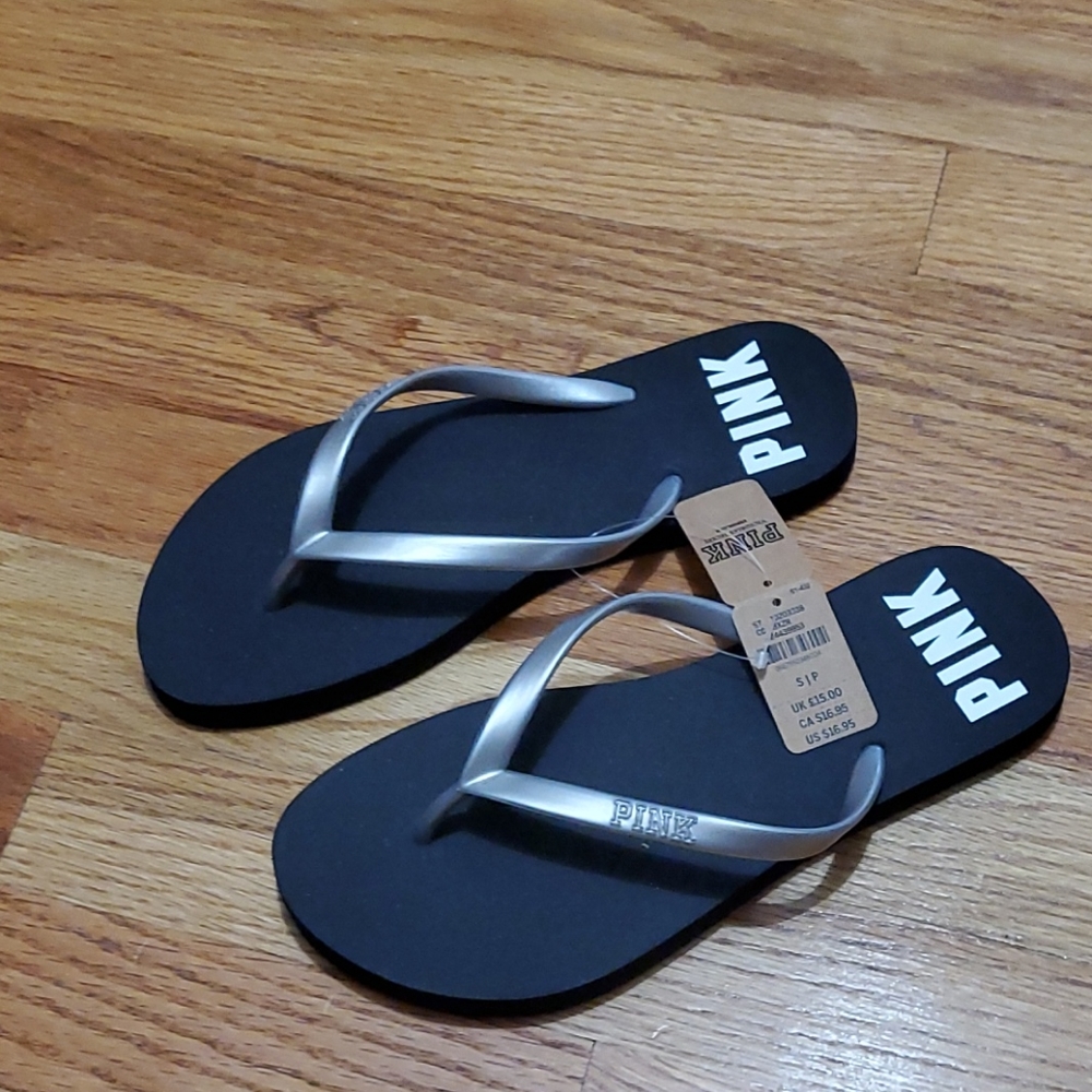Pink VS flip flops